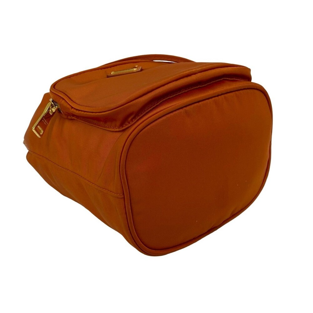 PRADA Orange Leather Saffiano Shoulder Bag - Picture 7 of 10